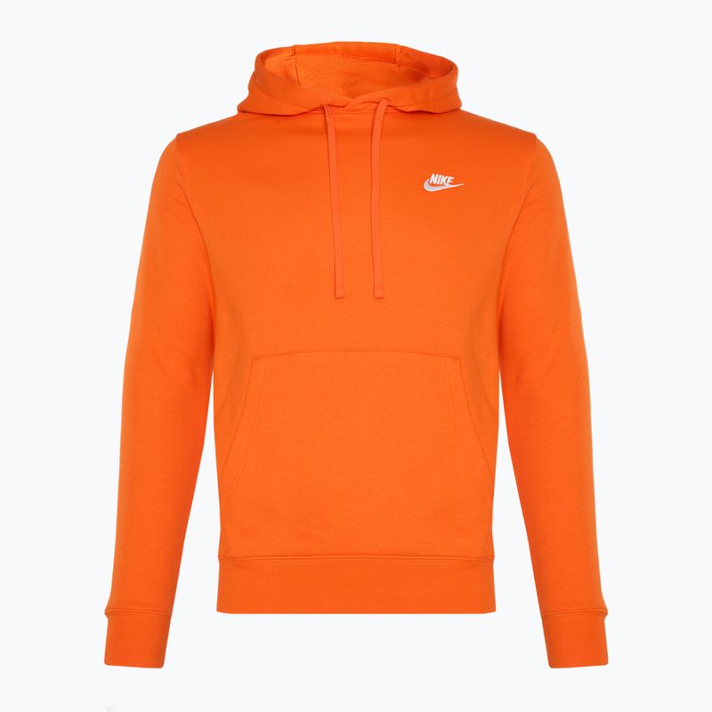 Мъжки Nike Sportswear Club Fleece Hoodie safety orange/ safety orange/ white