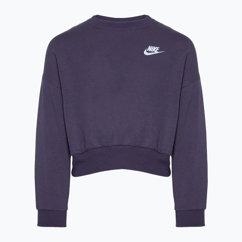 Детски суитшърт Nike Sportswear Club Fleece dark raisin / white