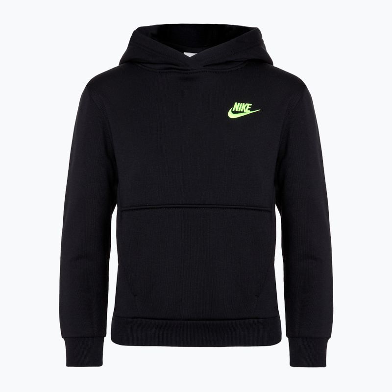 Детски суитшърт Nike Sportswear Club Fleece black/yellow