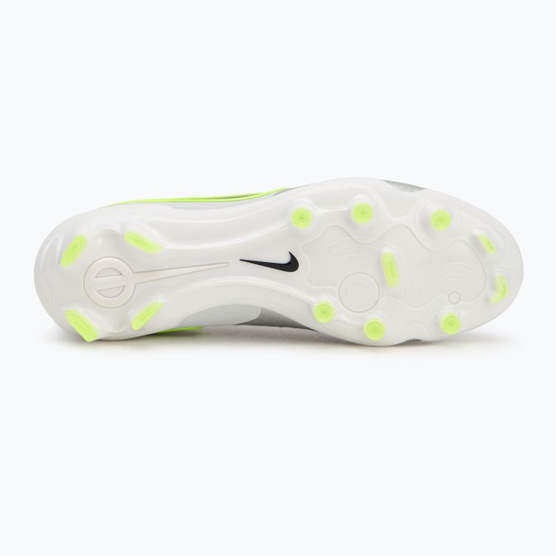 Мъжки футболни обувки Nike Tiempo Legend 10 Pro FG metallic silver/volt/black 4