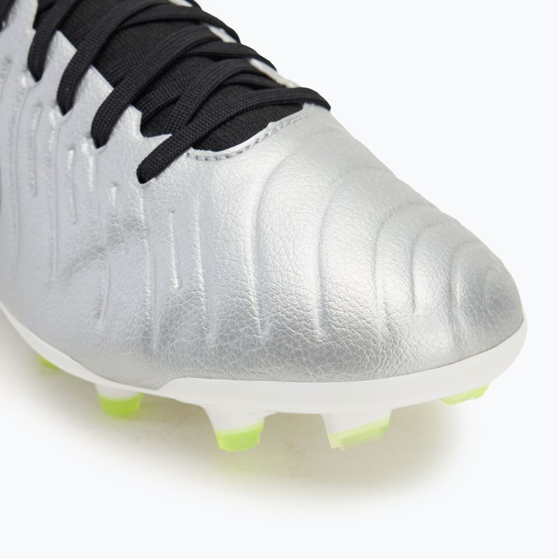 Мъжки футболни обувки Nike Tiempo Legend 10 Pro FG metallic silver/volt/black 7