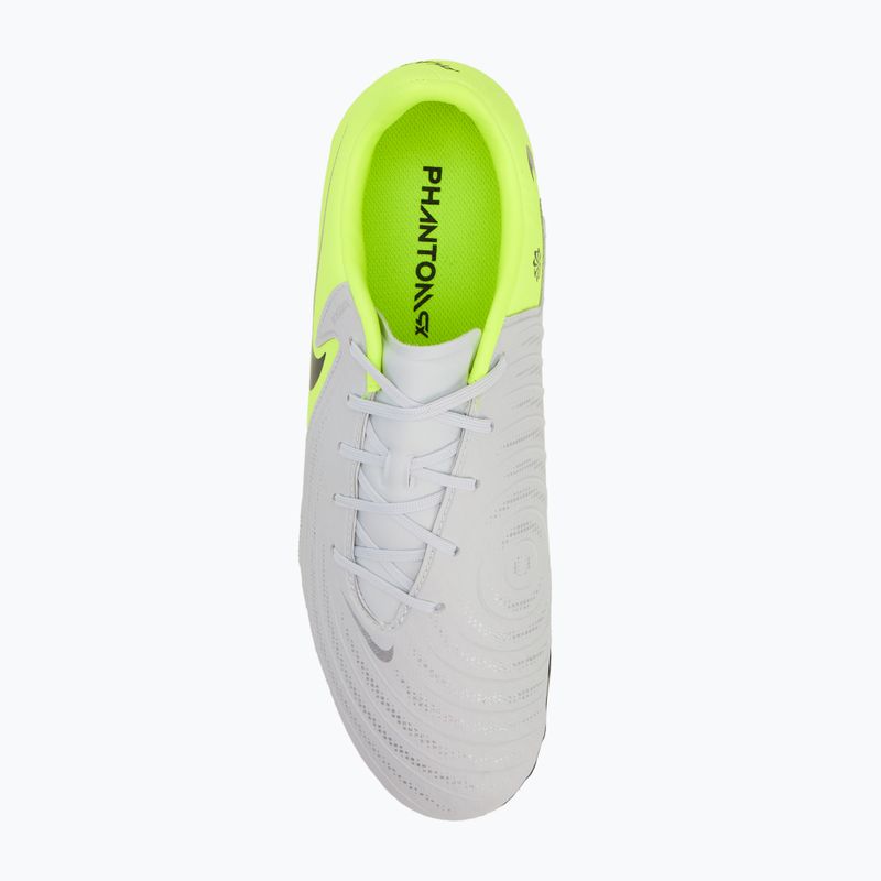 Мъжки футболни обувки Nike Phantom GX 2 Academy FG/MG metallic silver/volt/black 5