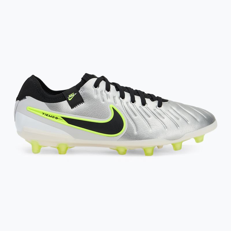 Мъжки футболни обувки Nike Legend 10 Pro Ag-Pro сребрист металик/ волтаж/ черно 2