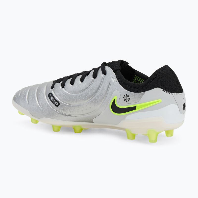 Мъжки футболни обувки Nike Legend 10 Pro Ag-Pro сребрист металик/ волтаж/ черно 3