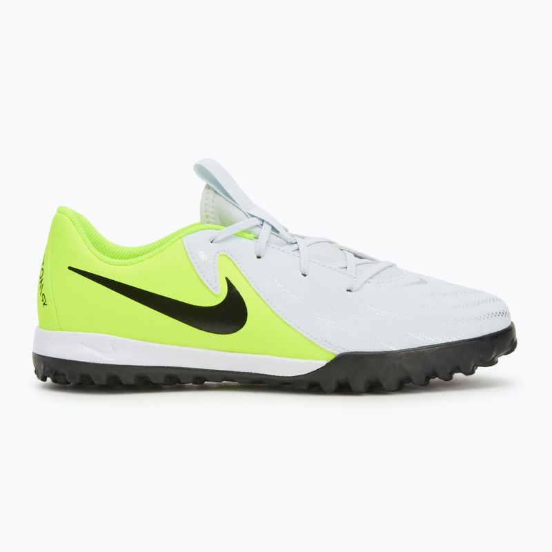 Детски футболни обувки Nike Phantom GX 2 Academy TF metallic silver/volt/black 2