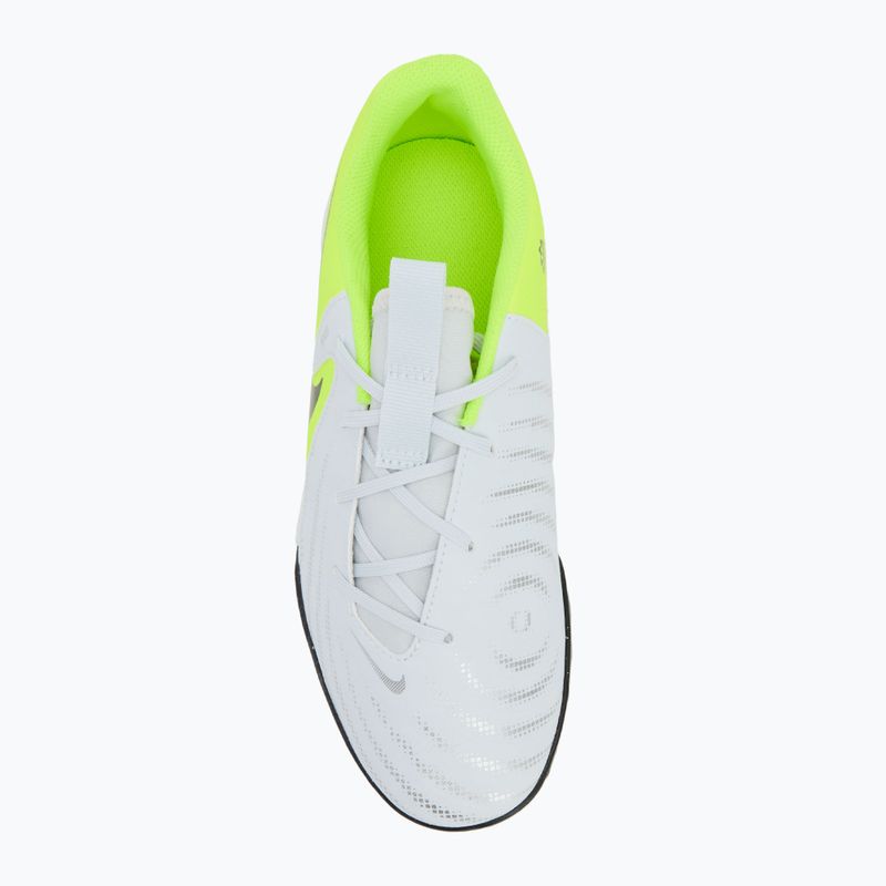 Детски футболни обувки Nike Phantom GX 2 Academy TF metallic silver/volt/black 5