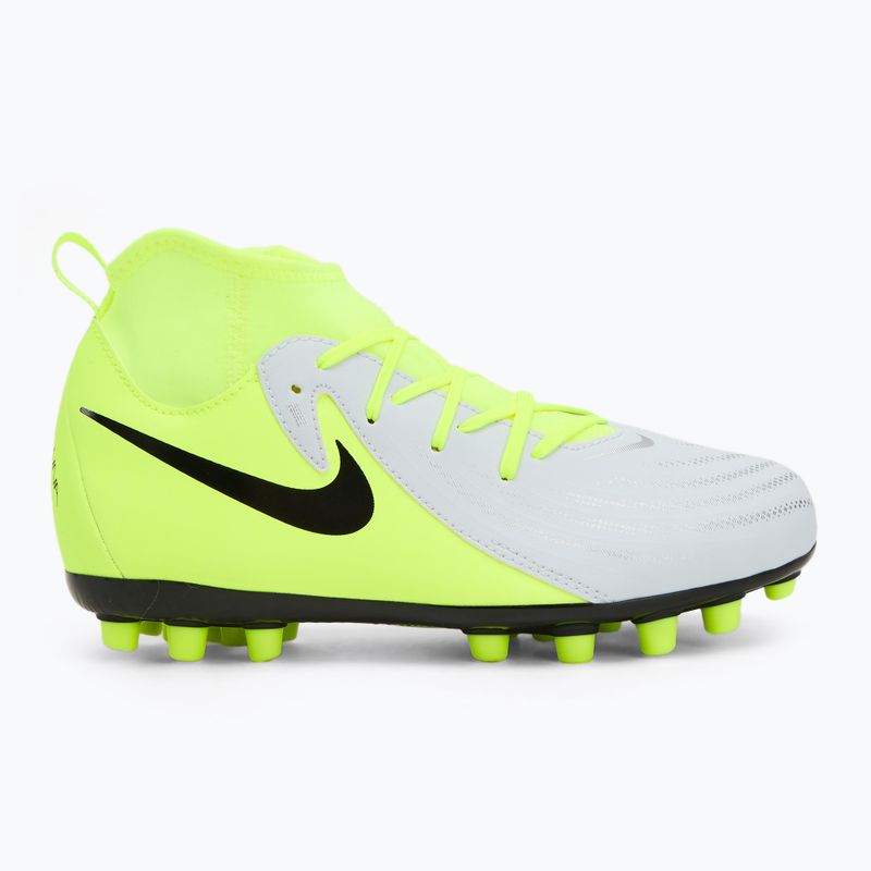 Детски футболни обувки Nike Phantom Luna 2 Academy AG Jr metallic silver/black/volt 2