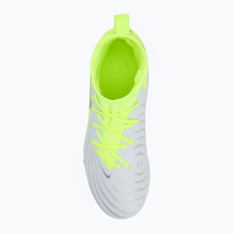 Детски футболни обувки Nike Phantom Luna 2 Academy AG Jr metallic silver/black/volt 5