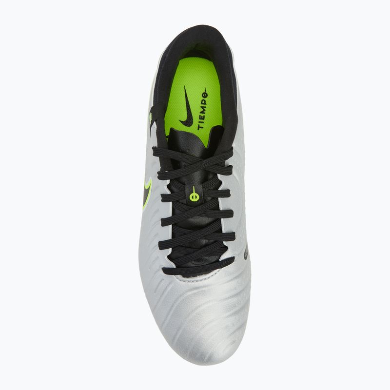 Мъжки футболни обувки Nike Tiempo Legend 10 Academy FG/MG metallic silver/volt/black 5