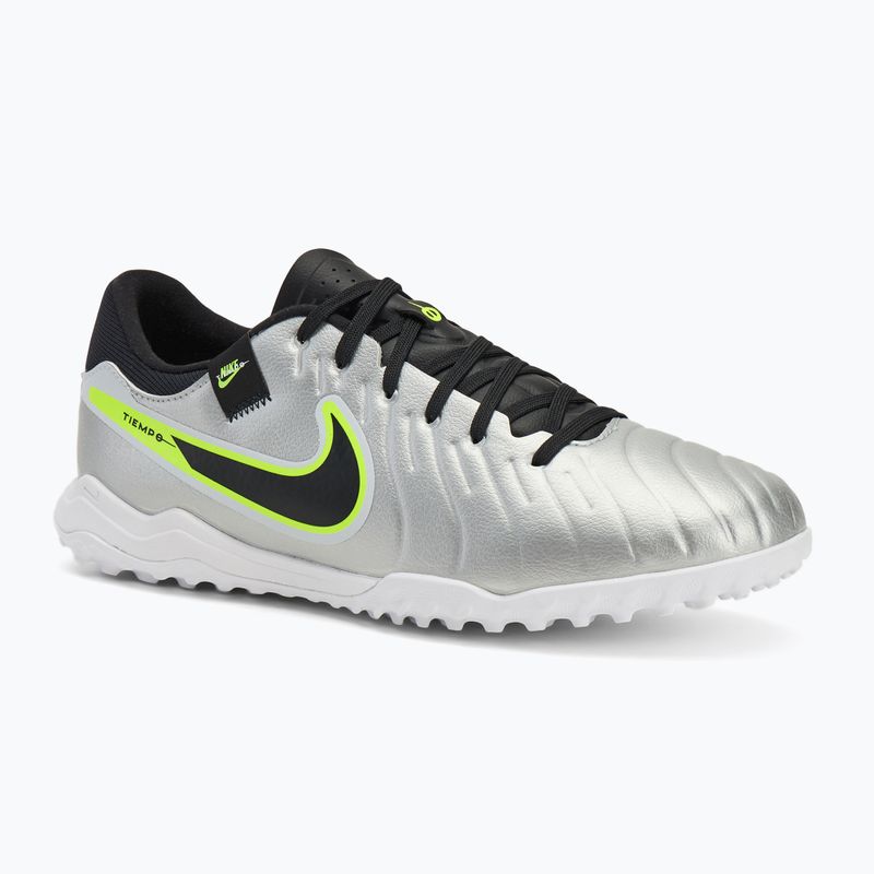 Мъжки футболни обувки Nike Tiempo Legend 10 Academy TF metallic silver/volt/black