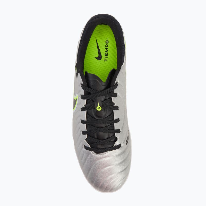 Мъжки футболни обувки Nike Tiempo Legend 10 Academy TF metallic silver/volt/black 5