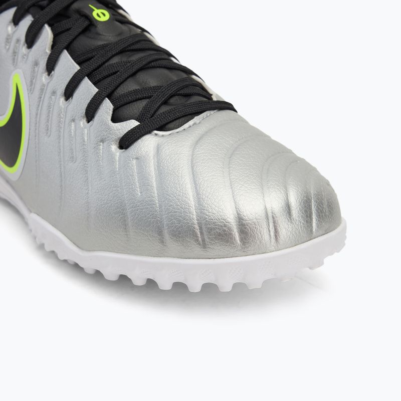 Мъжки футболни обувки Nike Tiempo Legend 10 Academy TF metallic silver/volt/black 7