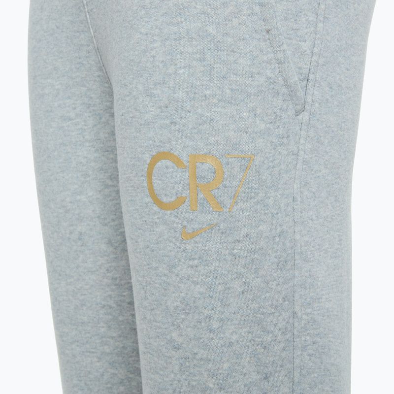 Детски панталон Nike CR7 Club Fleece светло сив / heather / metallic gold 4