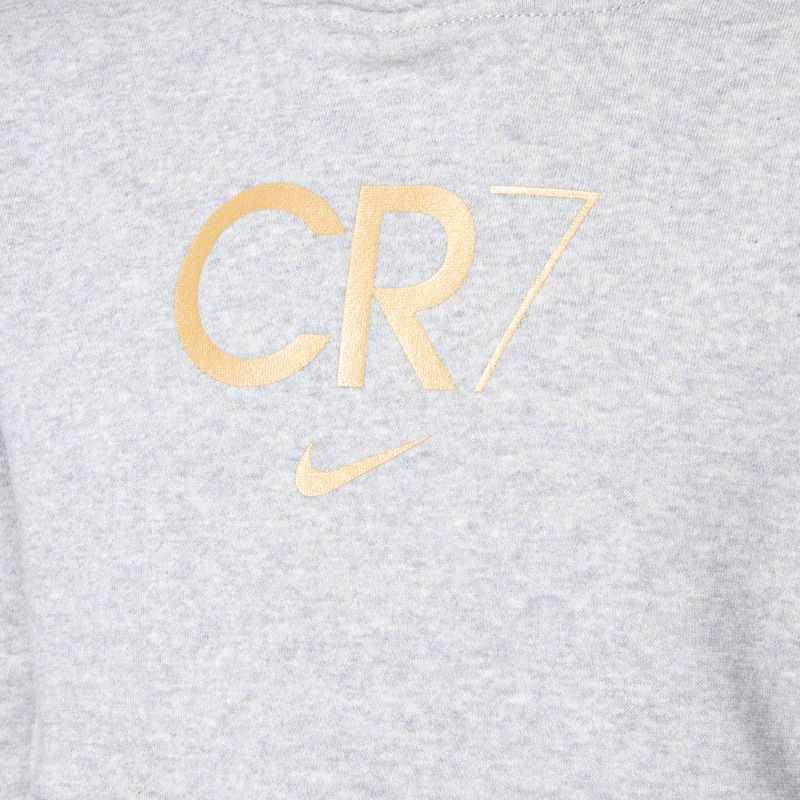 Детски суитшърт Nike CR7 Club Fleece light smoke grey/heather/metallic gold 3