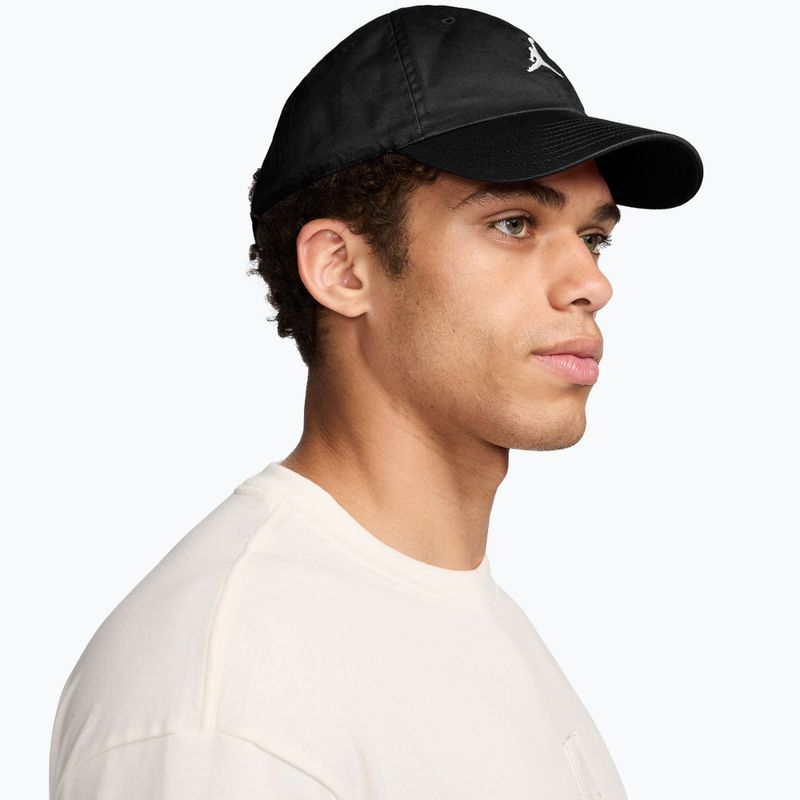 Шапка с козирка Jordan Club Unstructured Curved-Bill black/white 7