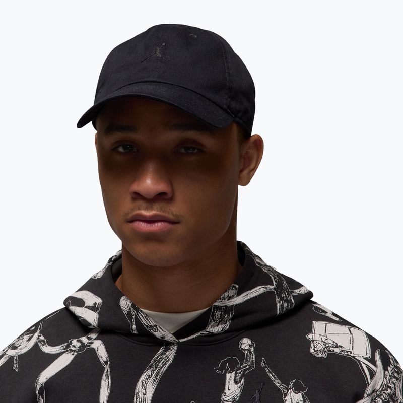 Шапка с козирка Jordan Club Unstructured Curved-Bill black/black 5