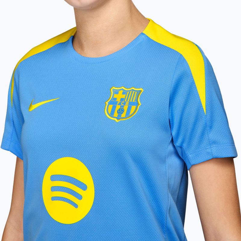 Детска футболна тениска Nike FC Barcelona Strike SE university blue/opti yellow 3