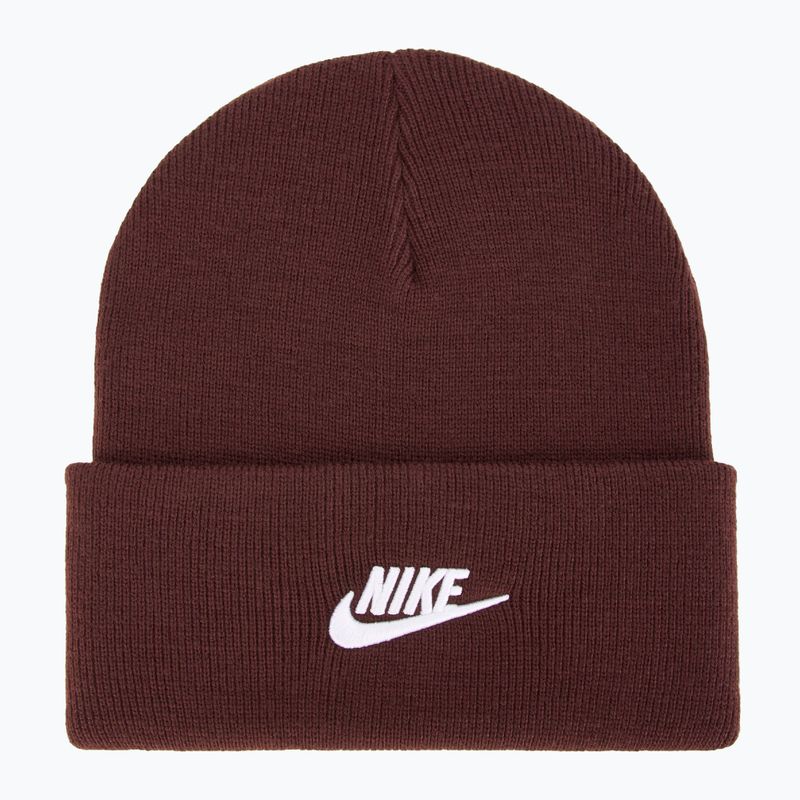 Детска зимна шапка Nike Peak burgundy crush/white