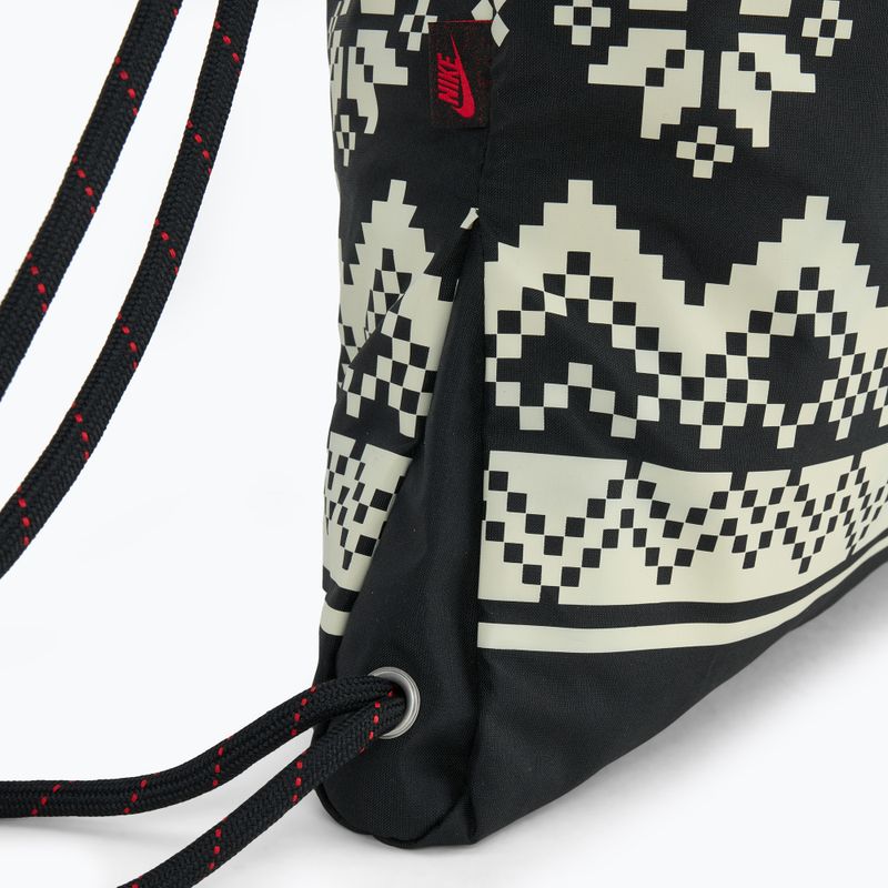 Торба Nike Heritage 13 l black/coconut milk/university red 4