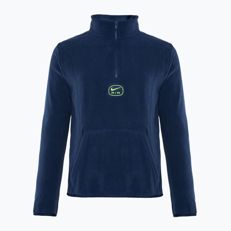 Мъжки Nike Swoosh Air Polar Fleece Half Zip Top midnight navy/ volt