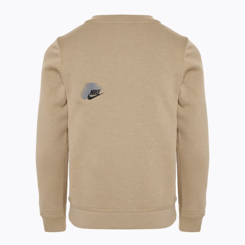 Детски суитшърт Nike Sportswear Standard Issue Crew-Neck khaki 2