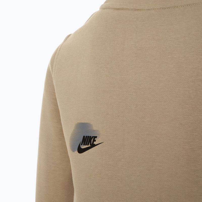 Детски суитшърт Nike Sportswear Standard Issue Crew-Neck khaki 4