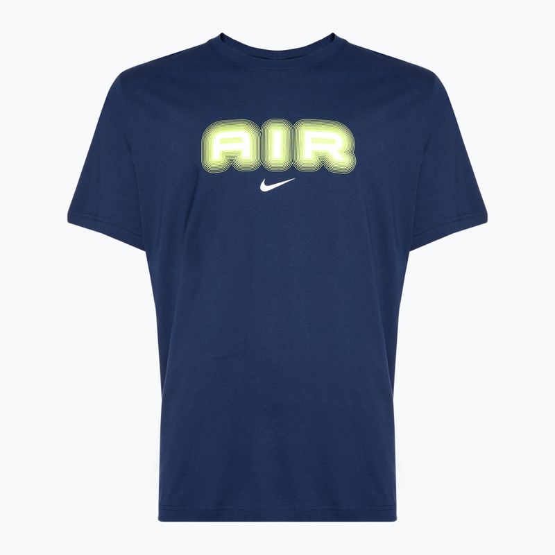 Мъжка тениска Nike Air Graphic midnight navy/volt