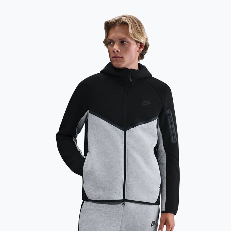 Мъжки суитшърт Nike Tech black/dark grey heather/black