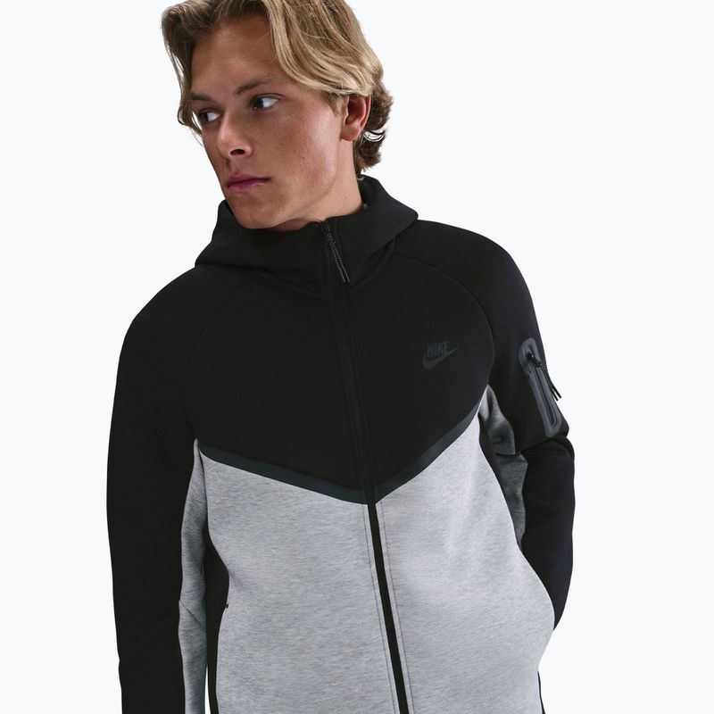 Мъжки суитшърт Nike Tech black/dark grey heather/black 3
