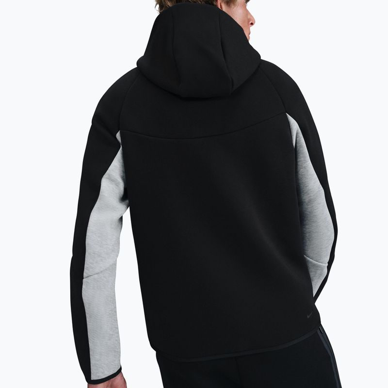 Мъжки суитшърт Nike Tech black/dark grey heather/black 4