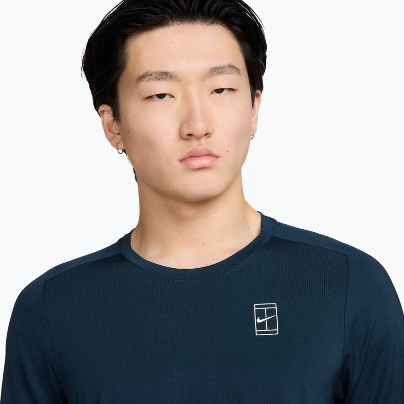Мъжка тениска за тенис Nike Court Dri-Fit Advantage armory navy / white 4