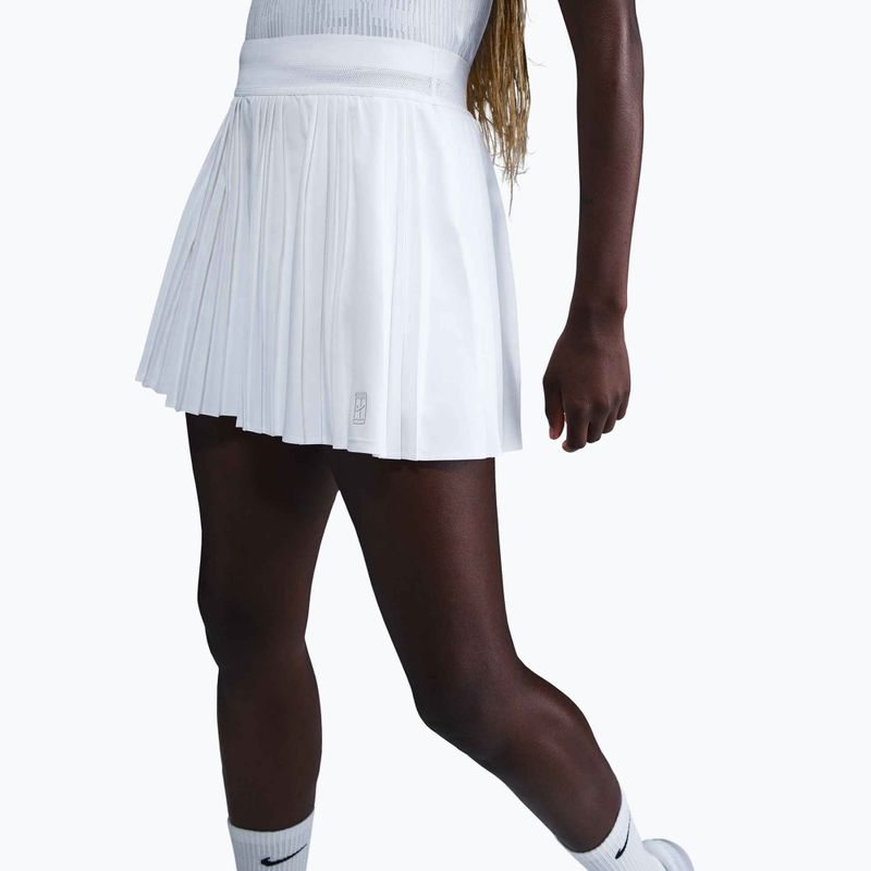 Пола за тенис Nike Court Dri-Fit Advantage Pleated white/white 3