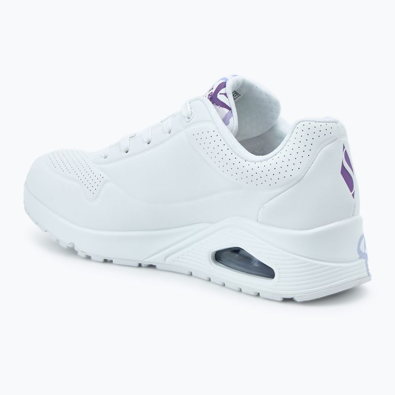 Дамски обувки SKECHERS JGoldcrown Uno Spread The Love white/light purple 3