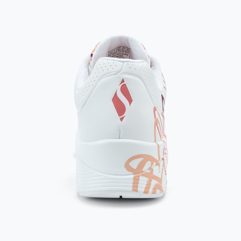 Дамски обувки SKECHERS JGoldcrown Uno Spread The Love white/coral 6