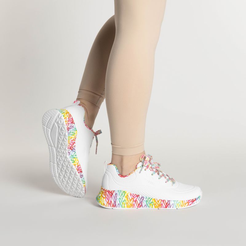 SKECHERS дамски обувки Uno Lite Exuberant Hearts white/multi 2