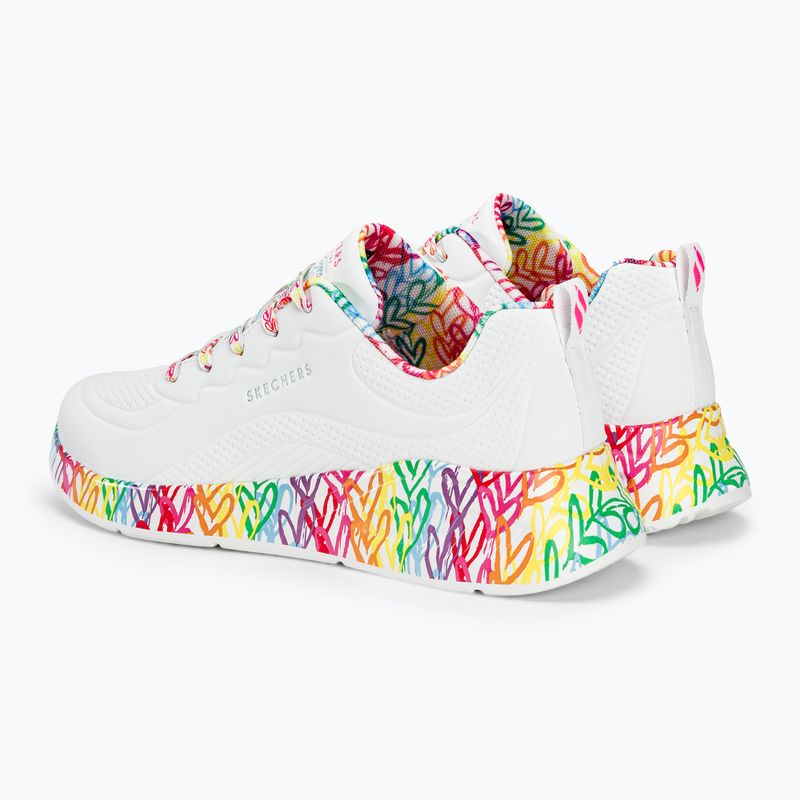 SKECHERS дамски обувки Uno Lite Exuberant Hearts white/multi 4