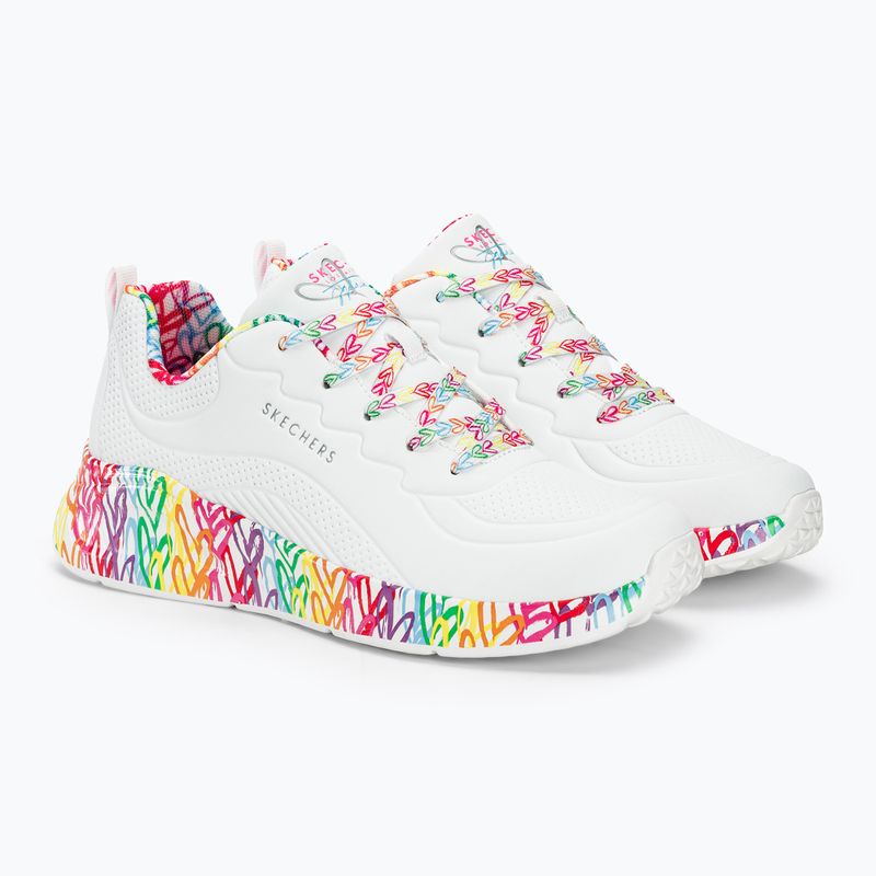 SKECHERS дамски обувки Uno Lite Exuberant Hearts white/multi 5