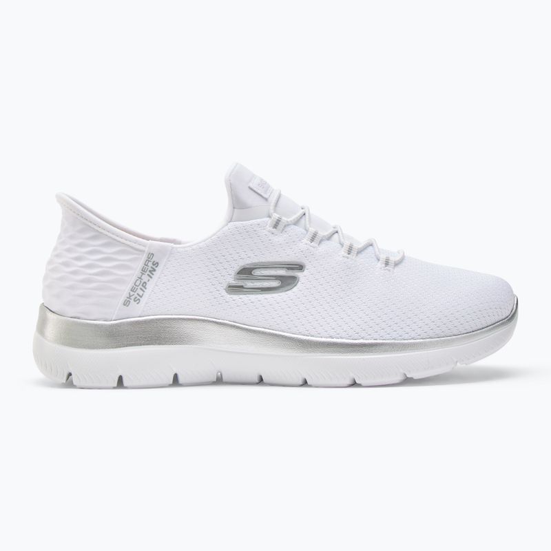 Дамски обувки SKECHERS Summits Diamond Dream white/silver 2