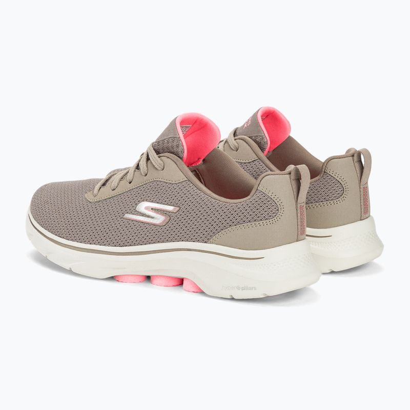 Дамски обувки SKECHERS Go Walk 7 Clear Path taupe/pink 3