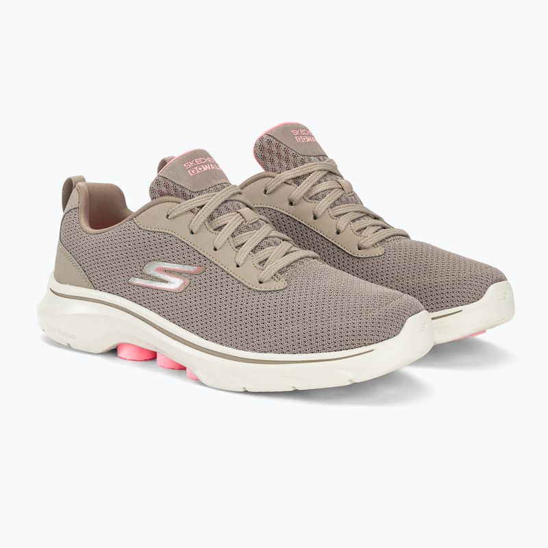 Дамски обувки SKECHERS Go Walk 7 Clear Path taupe/pink 4