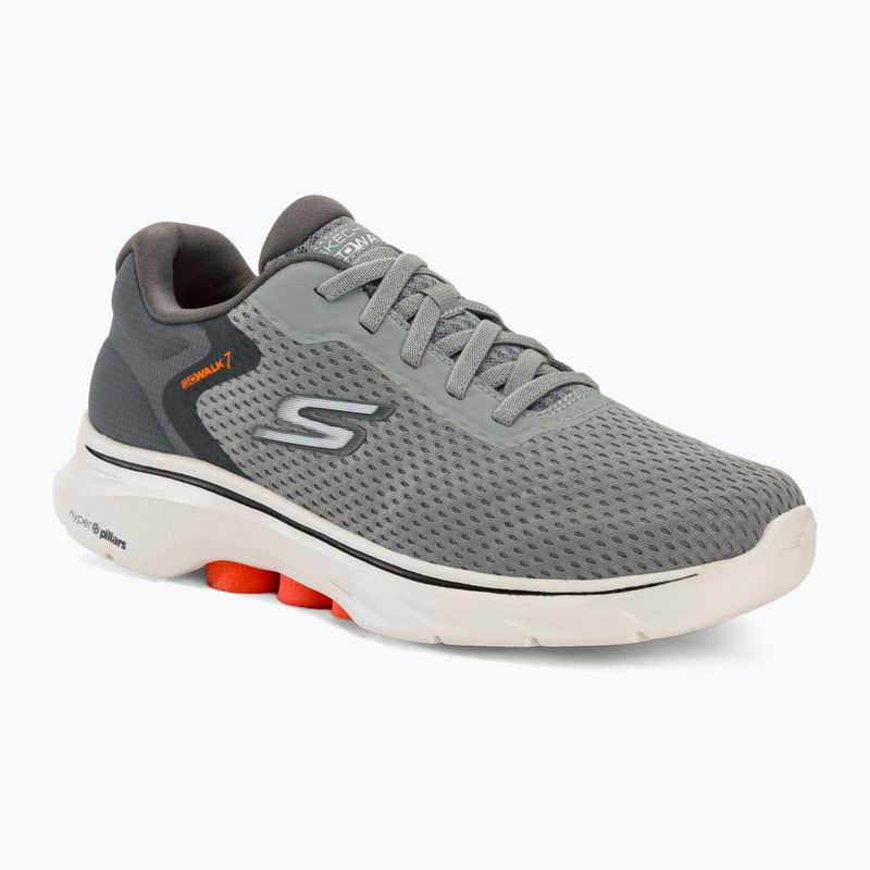 Мъжки обувки SKECHERS Go Walk 7 The Construct сиво/бяло/оранжево