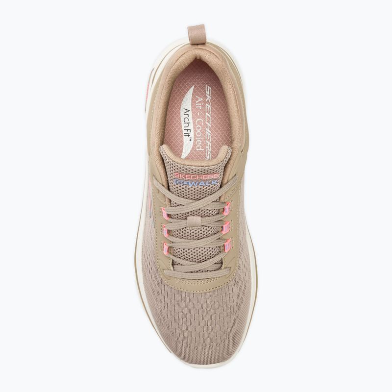 Дамски обувки SKECHERS Go Walk Arch Fit 2.0 Balin taupe/multi 5