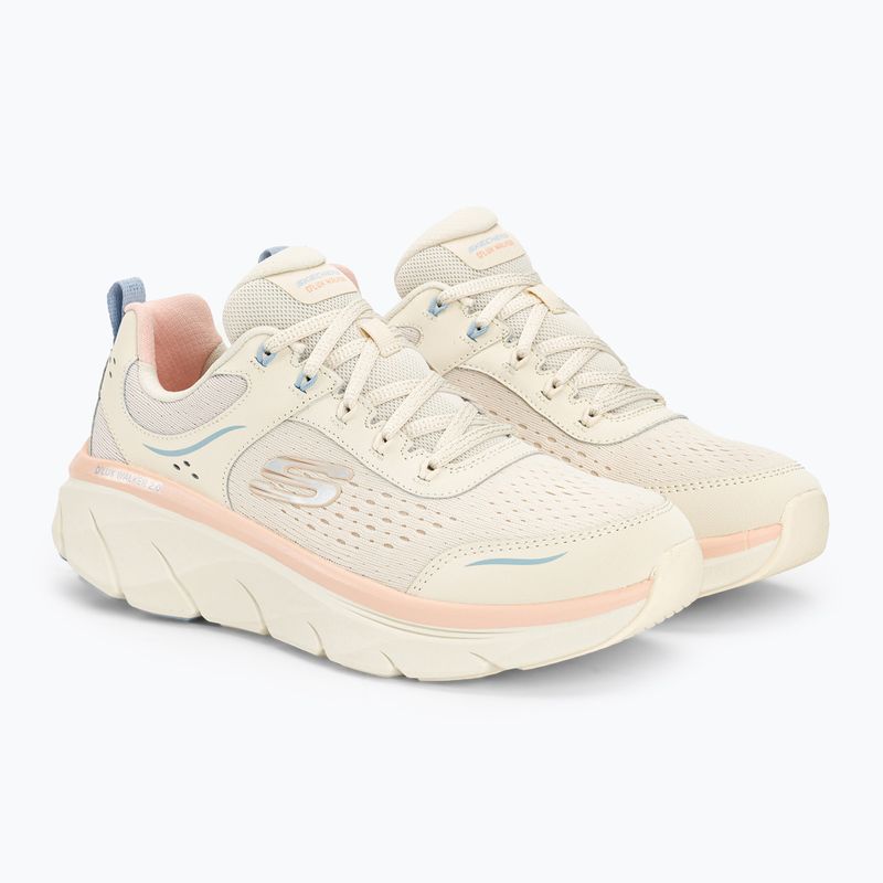 SKECHERS дамски обувки D'Lux Walker 2.0 Daisy Doll beige/mesh/pink/blue 4