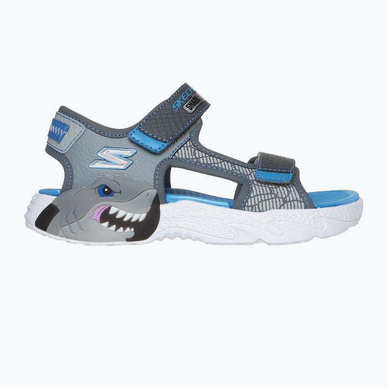 Детски сандали SKECHERS S-Lights Creature Splash в цвят въглен/синьо
