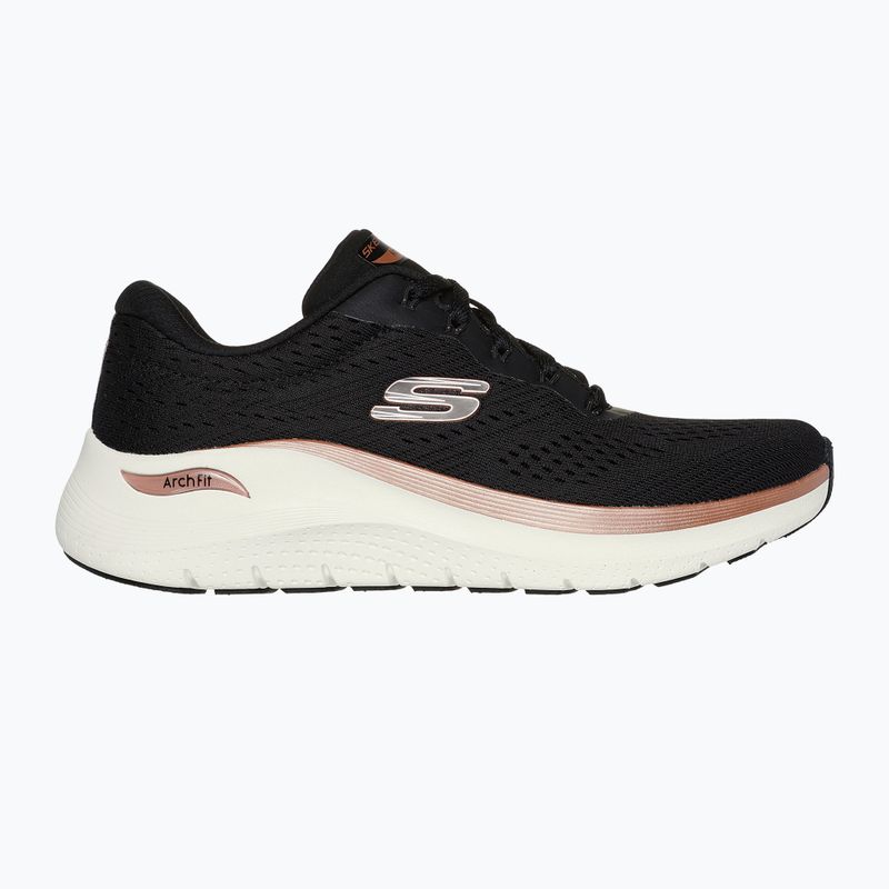 Дамски обувки SKECHERS Arch Fit 2.0 Glow The Distance black/rose gold 2