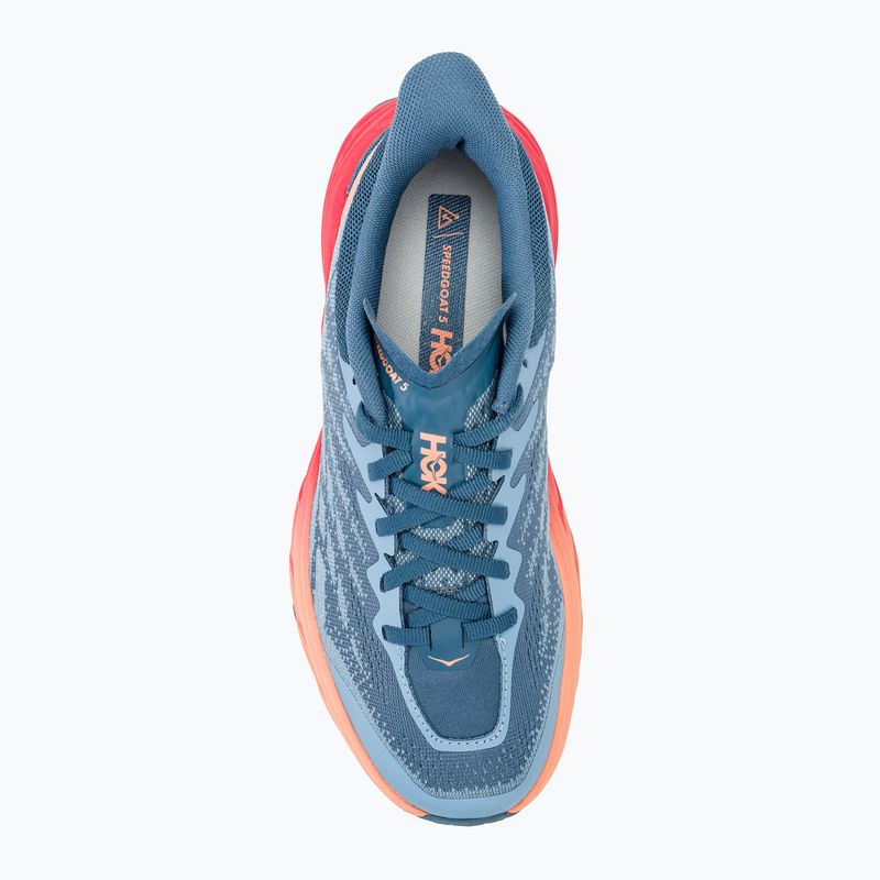 Дамски обувки за бягане HOKA Speedgoat 5 real teal/papaya 5