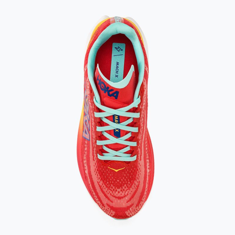 HOKA Mach X cerise/cloudless мъжки обувки за бягане 5