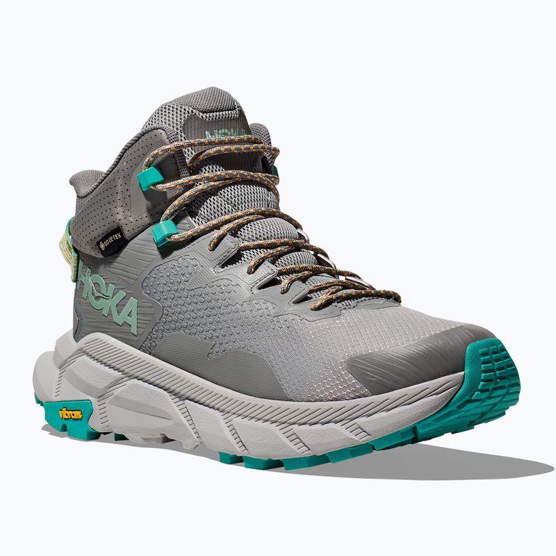 Мъжки туристически обувки HOKA Trail Code GTX galactic grey/electric aqua 8