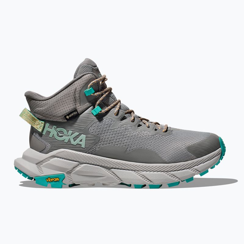 Мъжки туристически обувки HOKA Trail Code GTX galactic grey/electric aqua 9