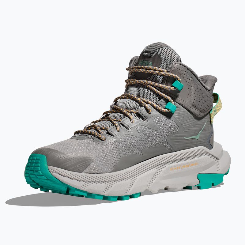 Мъжки туристически обувки HOKA Trail Code GTX galactic grey/electric aqua 10